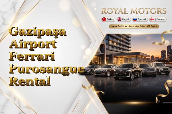 Gazipaşa Airport Ferrari Purosangue Rental