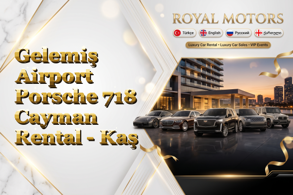 Gelemiş Airport Porsche 718 Cayman Rental - Kaş