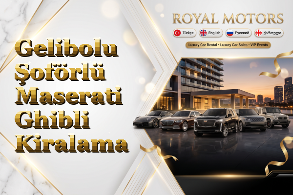Gelibolu Şoförlü Maserati Ghibli Kiralama