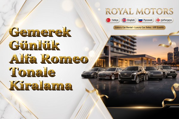 Gemerek Günlük Alfa Romeo Tonale Kiralama