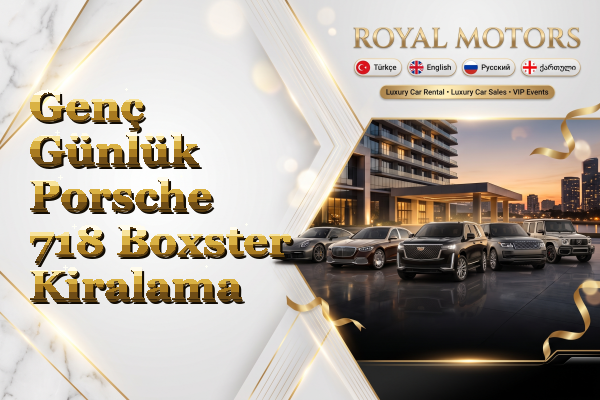 Genç Günlük Porsche 718 Boxster Kiralama