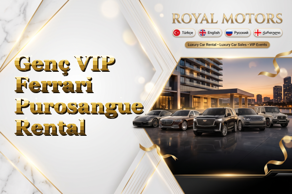 Genç VIP Ferrari Purosangue Rental