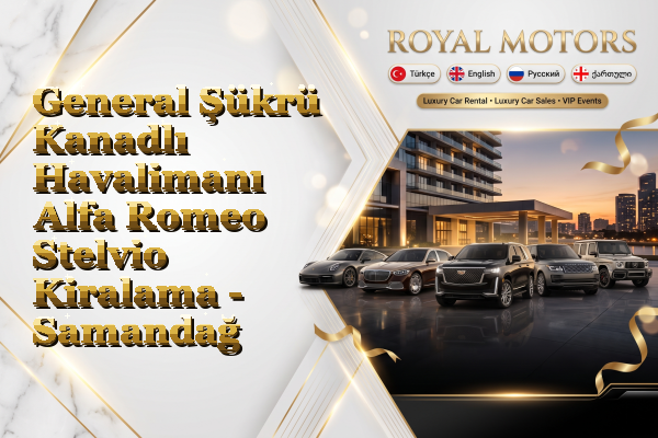 General Şükrü Kanadlı Havalimanı Alfa Romeo Stelvio Kiralama - Samandağ