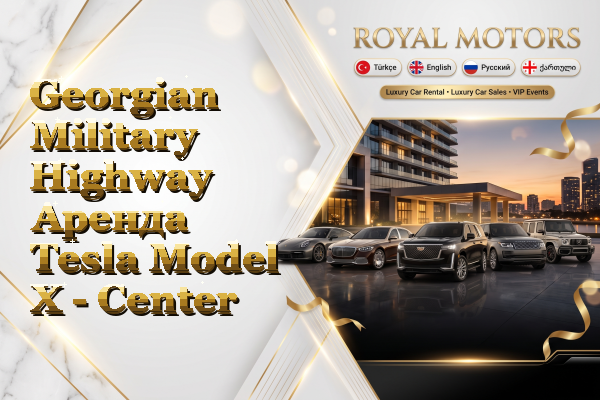 Georgian Military Highway Аренда Tesla Model X - Center