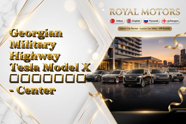 Georgian Military Highway Tesla Model X გაყიდვა - Center