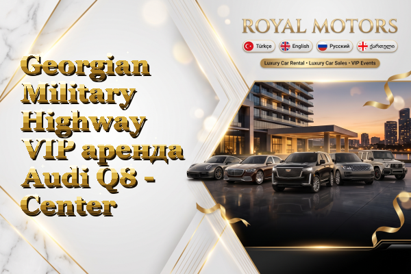 Georgian Military Highway VIP аренда Audi Q8 - Center