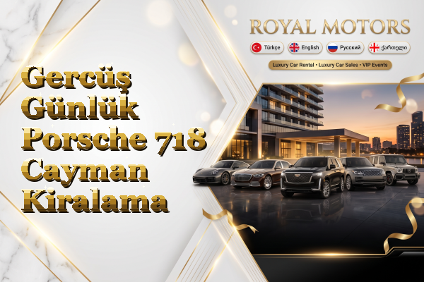Gercüş Günlük Porsche 718 Cayman Kiralama