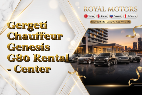 Gergeti Chauffeur Genesis G80 Rental - Center