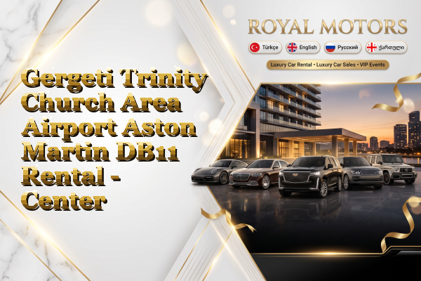 Gergeti Trinity Church Area Airport Aston Martin DB11 Rental - Center
