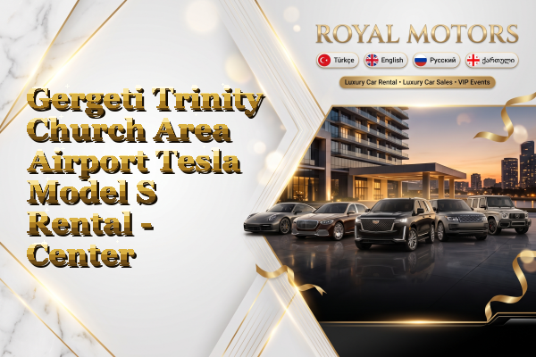 Gergeti Trinity Church Area Airport Tesla Model S Rental - Center