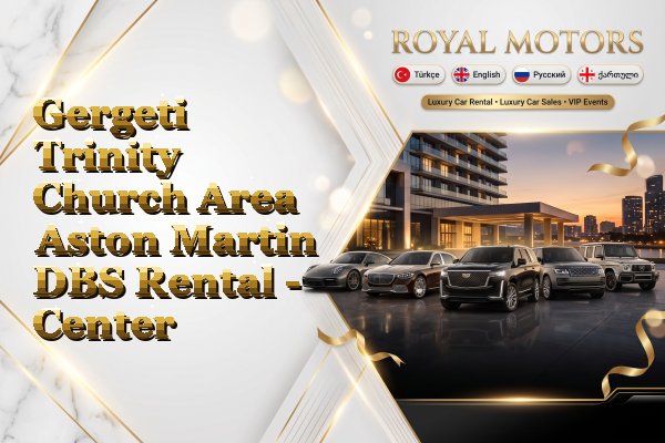 Gergeti Trinity Church Area Aston Martin DBS Rental - Center