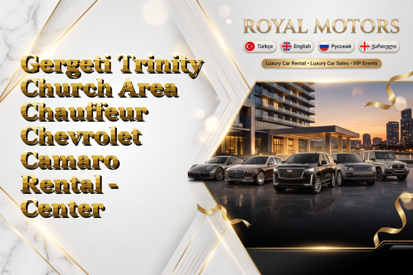 Gergeti Trinity Church Area Chauffeur Chevrolet Camaro Rental - Center