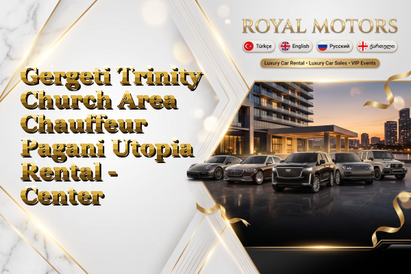 Gergeti Trinity Church Area Chauffeur Pagani Utopia Rental - Center