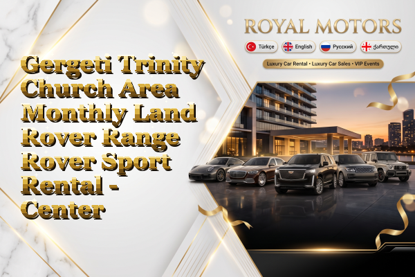 Gergeti Trinity Church Area Monthly Land Rover Range Rover Sport Rental - Center