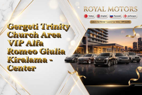 Gergeti Trinity Church Area VIP Alfa Romeo Giulia Kiralama - Center