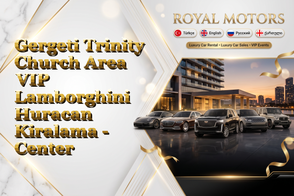 Gergeti Trinity Church Area VIP Lamborghini Huracan Kiralama - Center