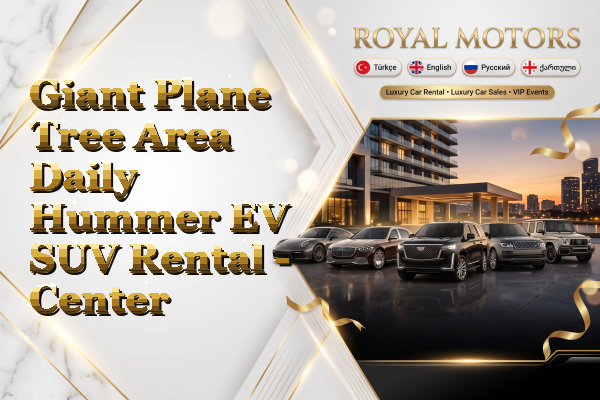 Giant Plane Tree Area Daily Hummer EV SUV Rental - Center
