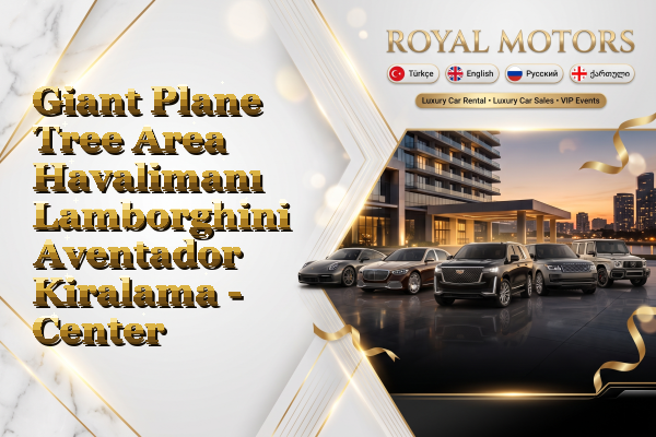 Giant Plane Tree Area Havalimanı Lamborghini Aventador Kiralama - Center