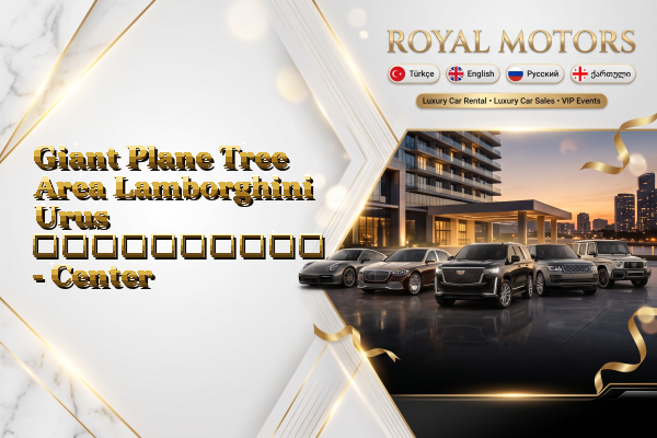 Giant Plane Tree Area Lamborghini Urus გაქირავება - Center
