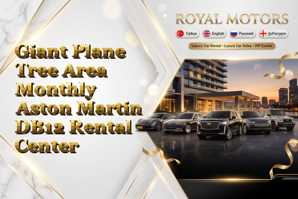 Giant Plane Tree Area Monthly Aston Martin DB12 Rental - Center