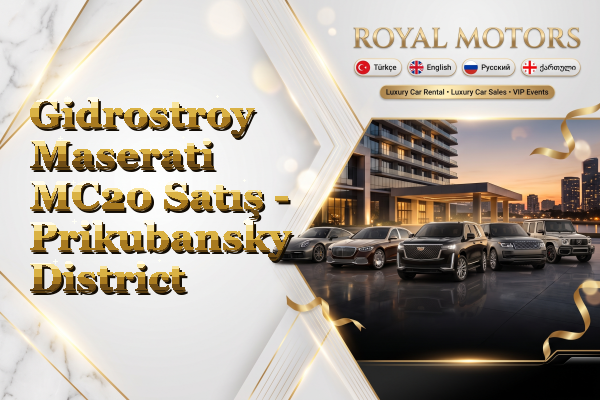 Gidrostroy Maserati MC20 Satış - Prikubansky District