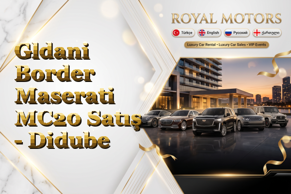 Gldani Border Maserati MC20 Satış - Didube