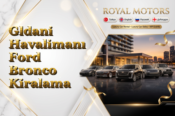 Gldani Havalimanı Ford Bronco Kiralama