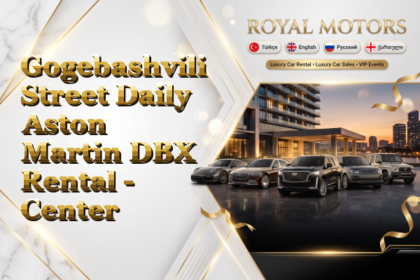 Gogebashvili Street Daily Aston Martin DBX Rental - Center
