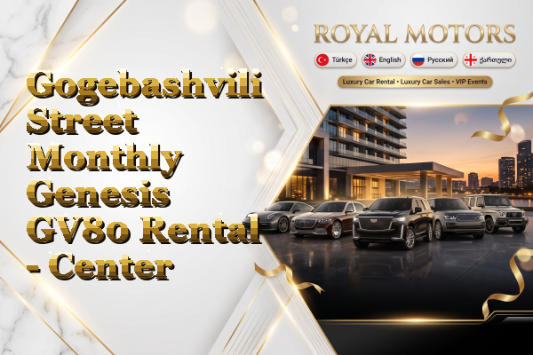 Gogebashvili Street Monthly Genesis GV80 Rental - Center