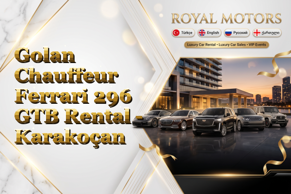 Golan Chauffeur Ferrari 296 GTB Rental - Karakoçan
