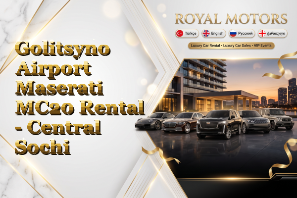 Golitsyno Airport Maserati MC20 Rental - Central Sochi