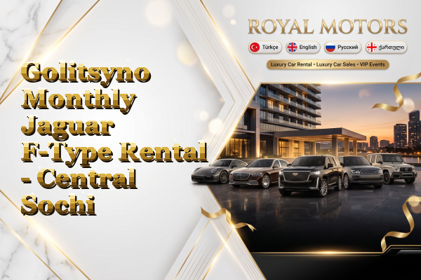 Golitsyno Monthly Jaguar F-Type Rental - Central Sochi