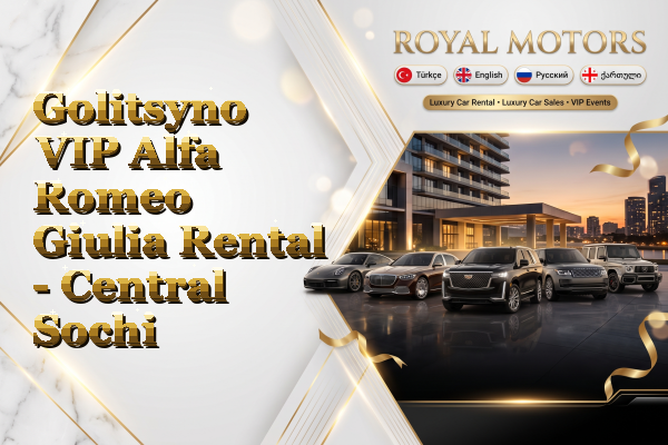 Golitsyno VIP Alfa Romeo Giulia Rental - Central Sochi