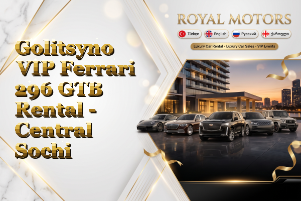 Golitsyno VIP Ferrari 296 GTB Rental - Central Sochi