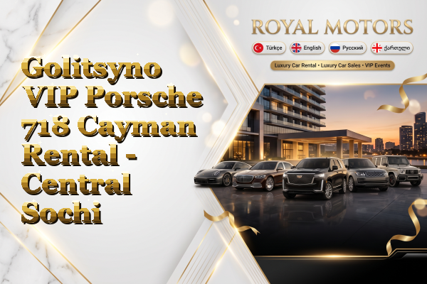 Golitsyno VIP Porsche 718 Cayman Rental - Central Sochi