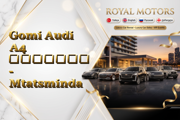 Gomi Audi A4 გაყიდვა - Mtatsminda