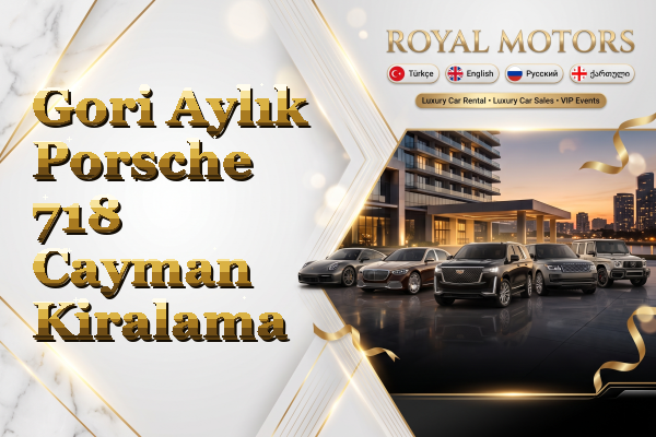 Gori Aylık Porsche 718 Cayman Kiralama