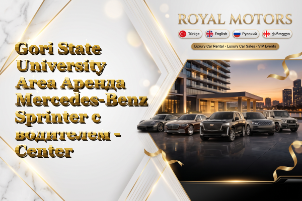 Gori State University Area Аренда Mercedes-Benz Sprinter с водителем - Center