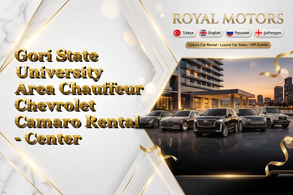 Gori State University Area Chauffeur Chevrolet Camaro Rental - Center