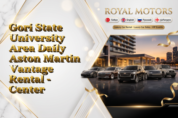 Gori State University Area Daily Aston Martin Vantage Rental - Center