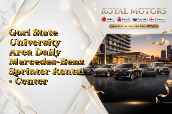 Gori State University Area Daily Mercedes-Benz Sprinter Rental - Center
