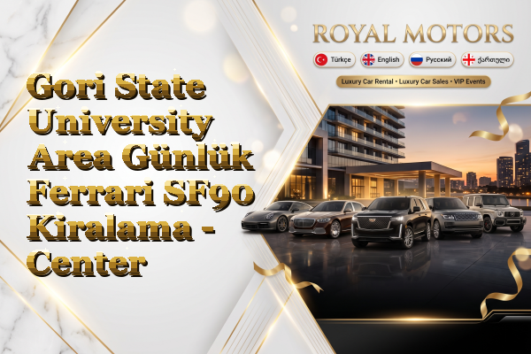 Gori State University Area Günlük Ferrari SF90 Kiralama - Center