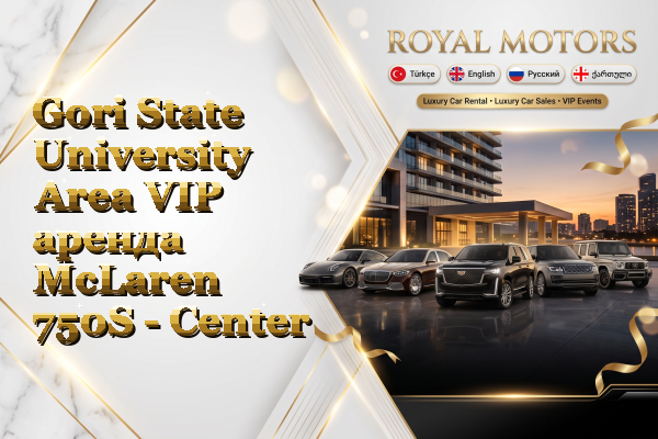 Gori State University Area VIP аренда McLaren 750S - Center