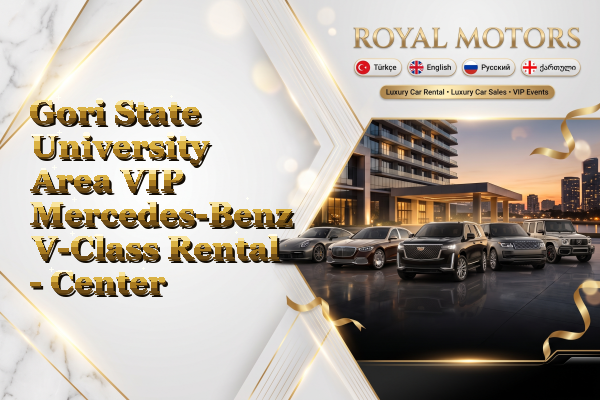 Gori State University Area VIP Mercedes-Benz V-Class Rental - Center