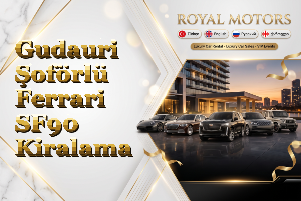 Gudauri Şoförlü Ferrari SF90 Kiralama