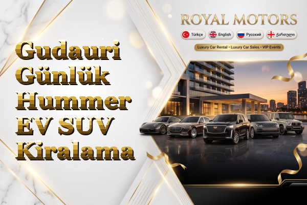 Gudauri Günlük Hummer EV SUV Kiralama