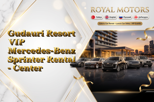 Gudauri Resort VIP Mercedes-Benz Sprinter Rental - Center