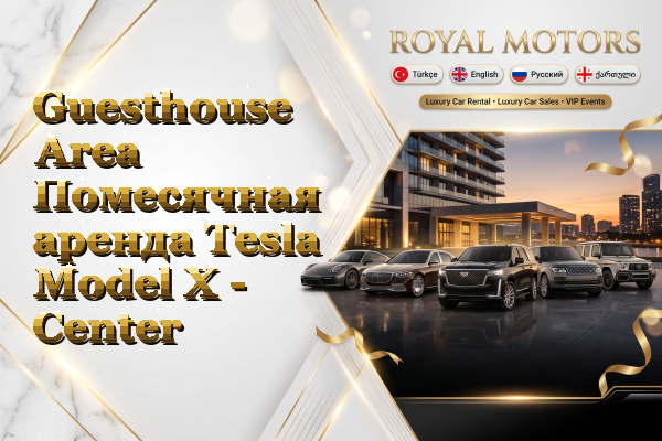 Guesthouse Area Помесячная аренда Tesla Model X - Center