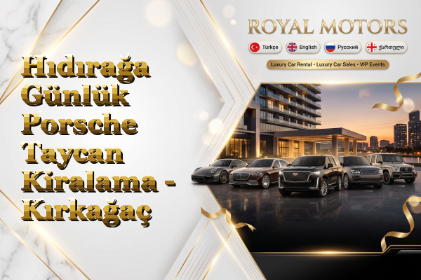 Hıdırağa Günlük Porsche Taycan Kiralama - Kırkağaç