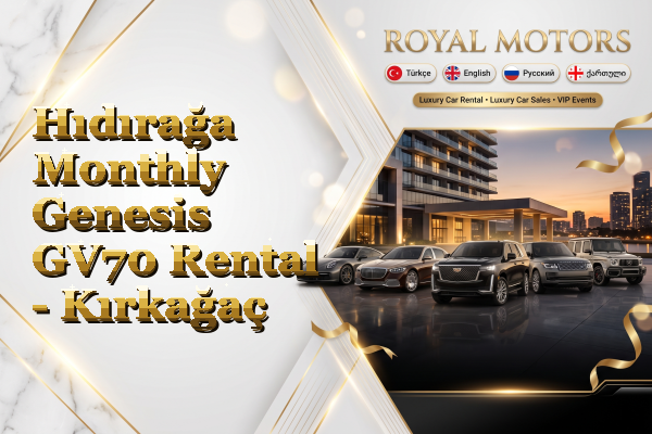 Hıdırağa Monthly Genesis GV70 Rental - Kırkağaç